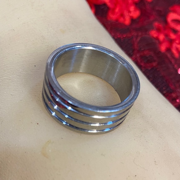 Mens Wedding Band Stainless Sz 11-1/2 - Picture 4 of 6
